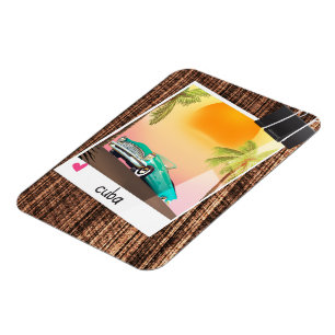 De Cubaanse reisposter van de oldtimers van de aut Magneet