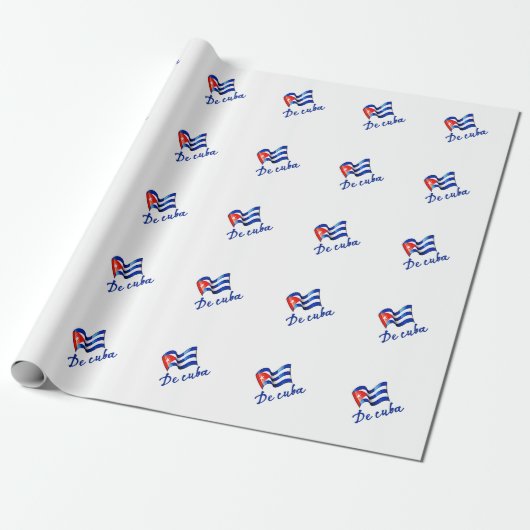 De Cubaanse vlag 🇨 Cadeaupapier (Uitgerold)