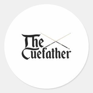 De Cuefather Billard Snooker Pool Billardplayer C Ronde Sticker