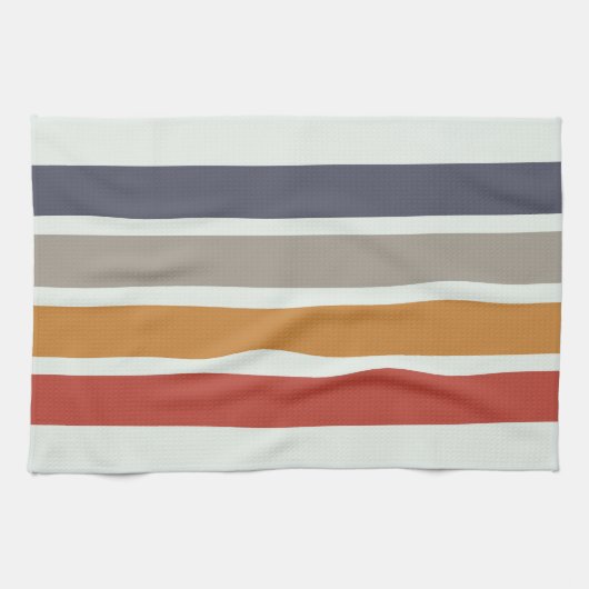 De Cuisine Classic Retro Stripes Douche Rideau Linge (Horizontal)