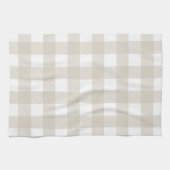 De Cuisine Linge Beige Preppo Buffalo Check Plaid (Horizontal)