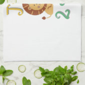 De Cuisine Linge j'ai 2ans - cadeau anniversaire Lion  (Plié)