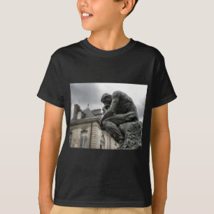 De culptuur van Thinker Rodin Paris T-shirt