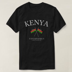 De cultuur van Kenia Vlag T-shirt