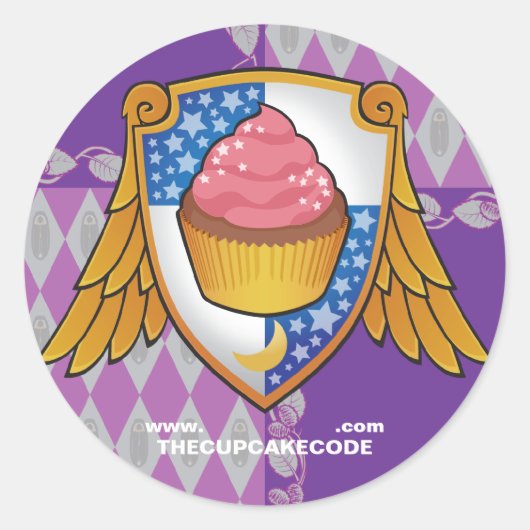 DE CUPCAKE CODE - STICKER (Voorkant)