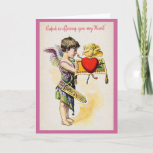 De Cupido biedt u Mijn Hart aan Feestdagen Kaart