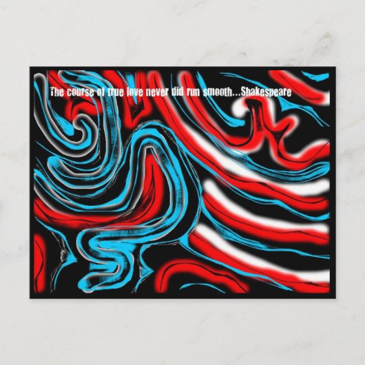 De cursus van ware liefde... briefkaart (Voorkant)