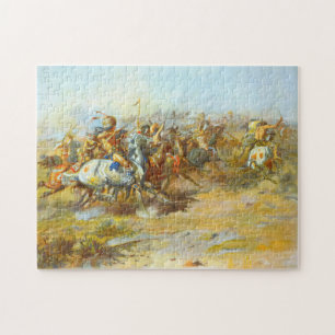 De Custer Strijd Charles Marion Russell 1903 Legpuzzel