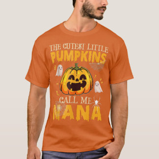 De Cutest Little Pumpkins noemen me Nana Funny Hal T-shirt