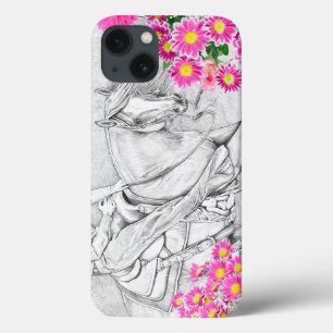 De Cutter Large (roze madeliefje) iPhone 13 Hoesje