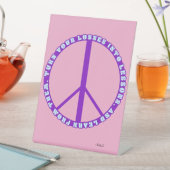 De cyclus van de lessen reclamebord met voetstuk (Insitu)