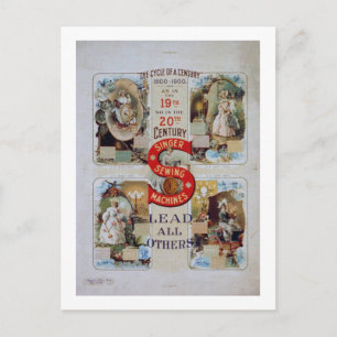 "De cyclus van een eeuw" - zanger Advert. Briefkaart