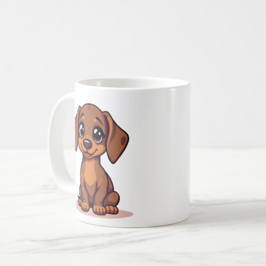 De Dachshund Mok (Voorkant links)