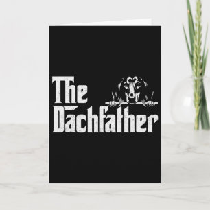 De Dachshund Vaderdag Dogfather Cadeaus Wiener D Kaart