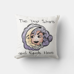 De dag begint en eindigt hier - Pillow Kussen
