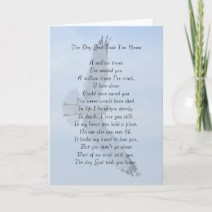 De dag dat God je thuis bracht Kaart