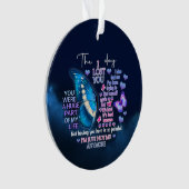 De dag dat ik je verloor  ornament (voorkant)