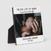 De dag dat ik mijn papa foto-Keepslag ontmoette Fotoplaat (Voorkant)