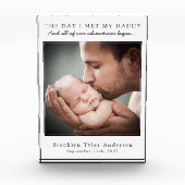 De dag dat ik mijn vader ontmoette... Vaderdag Kee Fotoblokken (Voorkant)