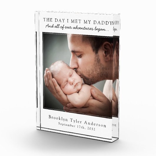 De dag dat ik mijn vader ontmoette... Vaderdag Kee Fotoblokken (Rechts)