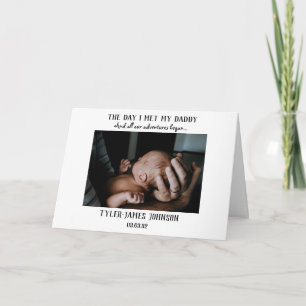 De dag dat ik mijn vaders foto eerste Vaderdag ont Kaart