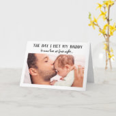 De dag dat ik mijn vaders foto eerste Vaderdag ont Kaart (Gele Bloem)