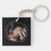 De dag dat ik mijn vaders foto eerste Vaderdag ont Sleutelhanger (Achterkant)