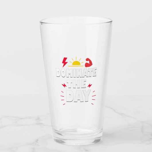 De dag domineren glas (Voorkant)
