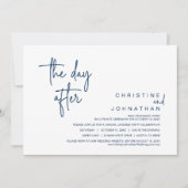 De dag erna, Post Bruiloft Elopement Party, Marine Kaart (Voorkant)