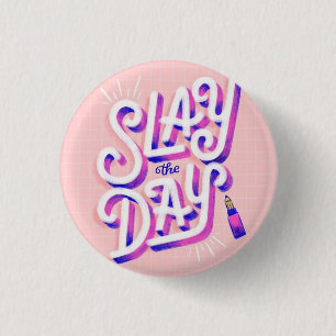 De dag leggen ronde button 3,2 cm