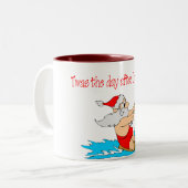 De dag na Kerstmis Tweekleurige Koffiemok (Voorkant links)