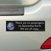 De Dag van de aarde: Wij zijn al bemanning op de Bumpersticker (Op auto)