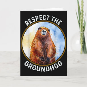 De Dag Van De Bosmarmot Respecteer De Bosmarmot Kaart