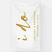 De dag van de bruiloft Elegant Minimale Eenvoudige Spandoek (Verticaal)