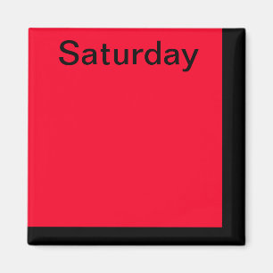 De Dag van de Code van de kleur van Week Magnet he Magneet
