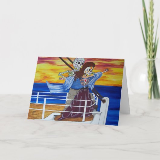 De dag van de Dode Beroemde Minnaars van Kolossaal Kaart (Voorkant)