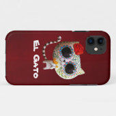 De Dag van de Dode Cute Kat Case-Mate iPhone Case (Achterkant (horizontaal))