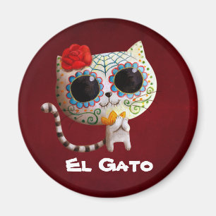 De dag van de dode koffer magneet