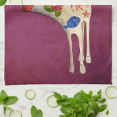 De dag van de dode witte koffer theedoek (Gevouwen)