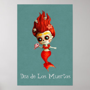 De dag van de dode zeemeermin poster