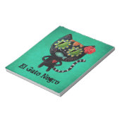 De dag van de dode zwarte kat notitieblok (Gedraaid)