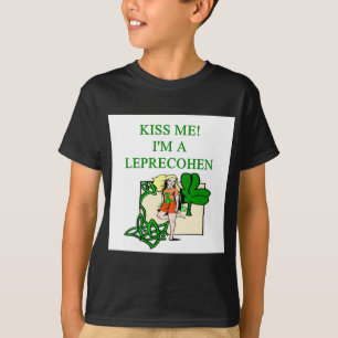 de dag van de eerste patrick leprechaun - joodse i t-shirt