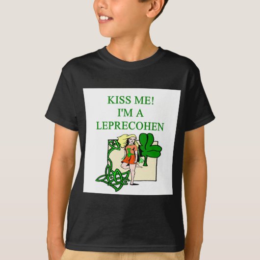 de dag van de eerste patrick leprechaun - joodse i t-shirt (Voorkant)