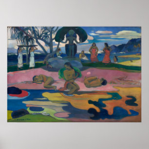 De Dag van de God door Paul Gauguin Poster