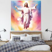 De Dag van de Heer Jezus Canvas Afdruk (Insitu (Slaapkamer))