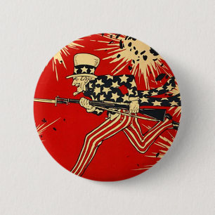 De Dag van de onafhankelijkheid Ronde Button 5,7 Cm