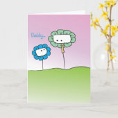 De Dag van de papa Kaart (Gele Bloem)