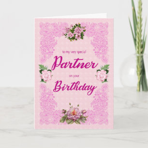 De Dag van de Partner met de Roze Kaart van Rozen