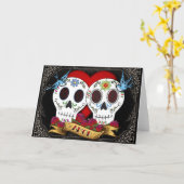 De Dag van de Schedels van de liefde van de Dode Kaart (Gele Bloem)