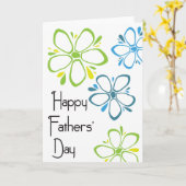 De Dag van gelukkige Vaders - Bloemen Kaart (Gele Bloem)